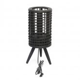 Lamp zwart D19x46cm
