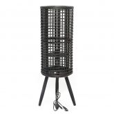 Lamp zwart D25x85cm