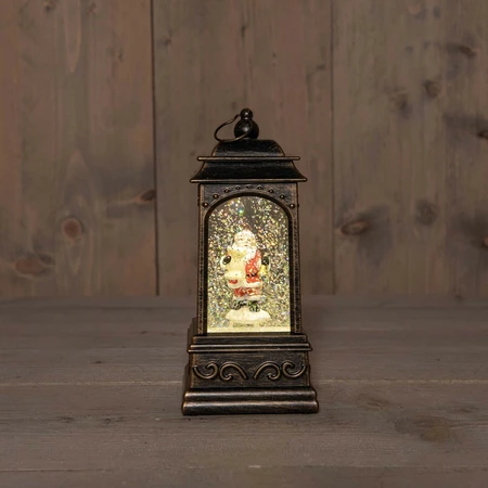 Lantaarn kerstman 20.5x9cm ww