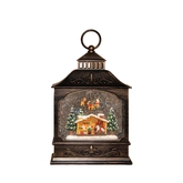 Lantaarn kerstman draaiend h29cm - afbeelding 4