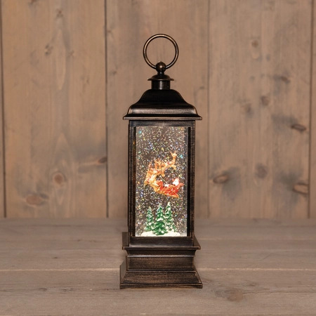 Lantaarn rendier draaiend h28.5cm - afbeelding 2