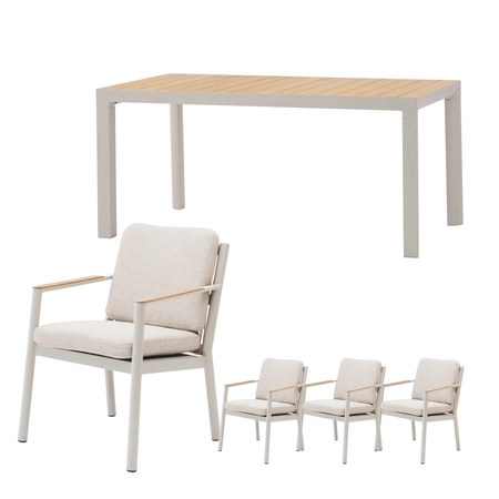 Las Palmas dining set voor 4 personen - afbeelding 1