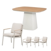 Las Palmas dining set voor 4 personen - afbeelding 1