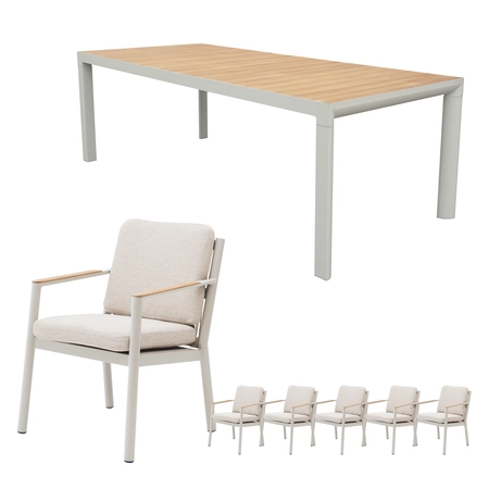Las Palmas dining set voor 6 personen - afbeelding 1