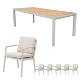 Las Palmas dining set voor 6 personen - afbeelding 1