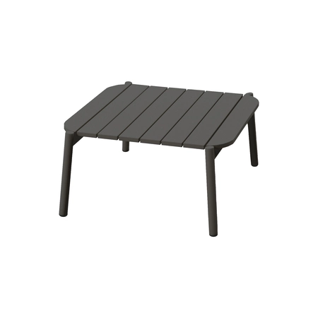 Las Palmas salontafel 70 x 70 x H38 cm alu antraciet