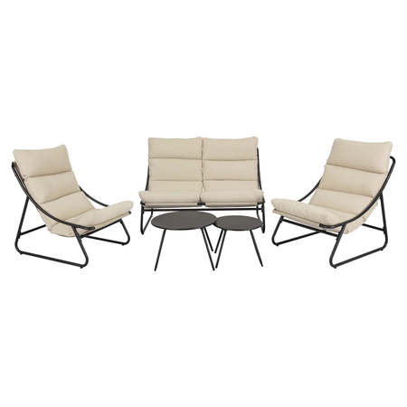 Lazize 5-delige loungeset antraciet - afbeelding 1