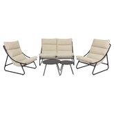 Lazize 5-delige loungeset antraciet - afbeelding 1