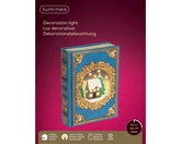 LED boek L6.5b16.5h22cm-10L blauw/wwt - afbeelding 2