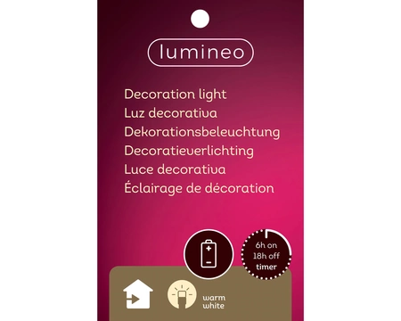 LED candle binnen L11.60b11h24cm goud - afbeelding 2