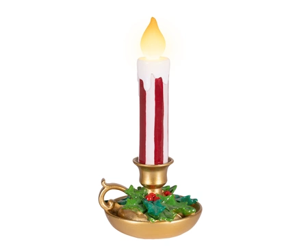 LED candle binnen L11.60b11h24cm goud - afbeelding 3