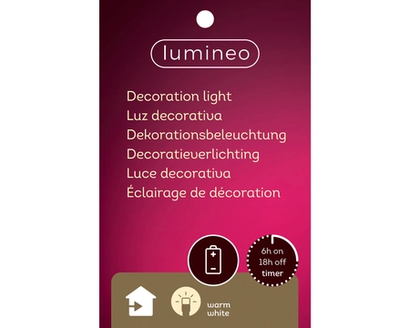 LED candle binnen L18.20b17h37.5cm goud - afbeelding 2