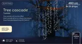 LED Cascade verlichting 480 Lichts Warm Wit 8 Functies Twinkle Effect