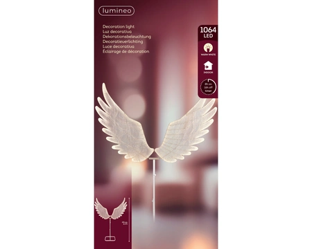 LED engelvleugel b148h164cm-1064L wt/wwt - afbeelding 2