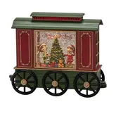 LED Treinwagon, kinderen en kerstboom, watergevuld, 1L warmwit, BOT