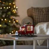 LED kersttruck, watergevuld, 2L warmwit, BOT/USB 5u timer - afbeelding 3