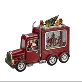 LED kersttruck, watergevuld, 2L warmwit, BOT/USB 5u timer - afbeelding 4