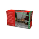 LED Locomotief, kerstman, watergevuld, 1L warmwit, timer 5u, USB of 3x C - afbeelding 2