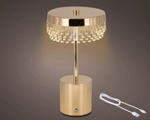 LED oplaadb. lamp d14h25cm gd/col.select - afbeelding 1