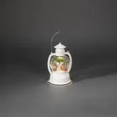 LED Sneeuwlantaarn wit, engel/boom, 1L warmwit, BOT 5u