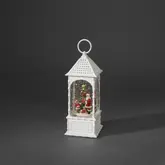 LED Sneeuwlantaarn wit, kerstman/boom, 1L warmwit, BOT 5u