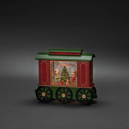LED Treinwagon, kinderen en kerstboom, watergevuld, 1L warmwit, BOT - afbeelding 1