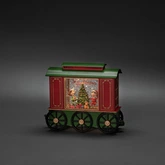 LED Treinwagon, kinderen en kerstboom, watergevuld, 1L warmwit, BOT