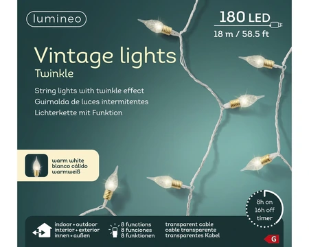LED vintagelights l1790c trnsp./wwt - afbeelding 2