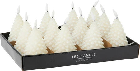 Ledkaars Boom 11cm Glitter - afbeelding 3