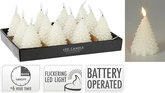 Ledkaars Boom 11cm Glitter - afbeelding 1