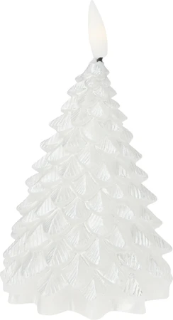 Ledkaars Boom 11cm Zilver - afbeelding 2