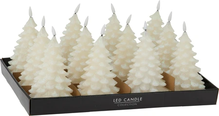 Ledkaars Boom 17cm Glitter - afbeelding 2