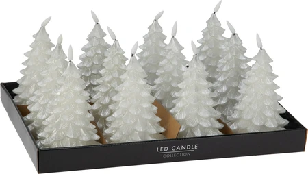 Ledkaars Boom 17cm Zilver - afbeelding 2