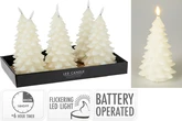 Ledkaars Boom 19cm Glitter - afbeelding 1