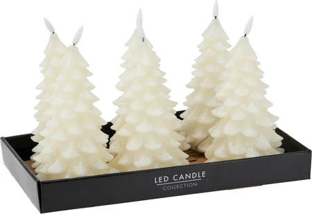 Ledkaars Boom 19cm Glitter - afbeelding 2