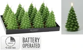 Ledkaars Kerstboom 17cm Groen - afbeelding 1