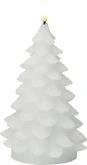 Ledkaars Kerstboom 19cm Wit - afbeelding 3