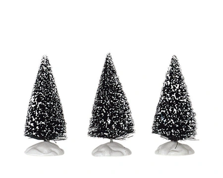Lemax kerstdorpminiatuur Bristle tree, mini, set van 3