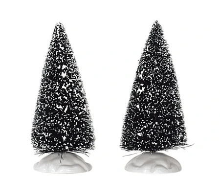 Lemax kerstdorpminiatuur Bristle tree, small, set van 2