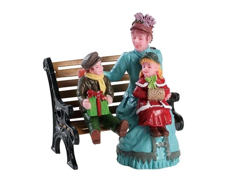 Lemax kerstdorpminiatuur Caddington Village Sitting together
