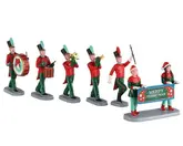 Lemax kerstdorpminiatuur Christmas on parade, set van 6