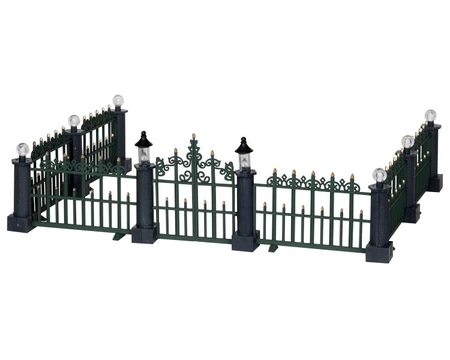 Lemax kerstdorpminiatuur Classic Victorian fence, set van 7