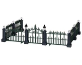 Lemax kerstdorpminiatuur Classic Victorian fence, set van 7