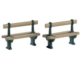 Lemax kerstdorpminiatuur Double seated bench, set van 2