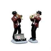 Lemax kerstdorpminiatuur Jazz duo, set van 2