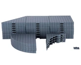 Lemax kerstdorpminiatuur Plaza system (grey, variety) set van 32