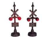 Lemax kerstdorpminiatuur Railway stop light, set van 2