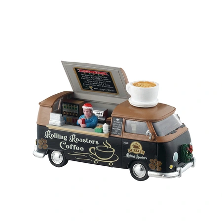 Lemax kerstdorpminiatuur Rolling Roasters coffee