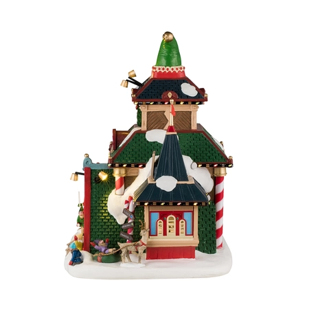 Lemax kerstdorpminiatuur Santa's Wonderland Elwood's elf lodge - afbeelding 5