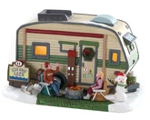 Lemax kerstdorpminiatuur Vail Village High rock lake trailer 